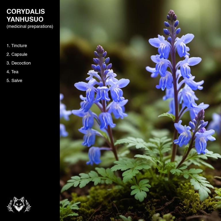 preparations of Corydalis yanhusuo