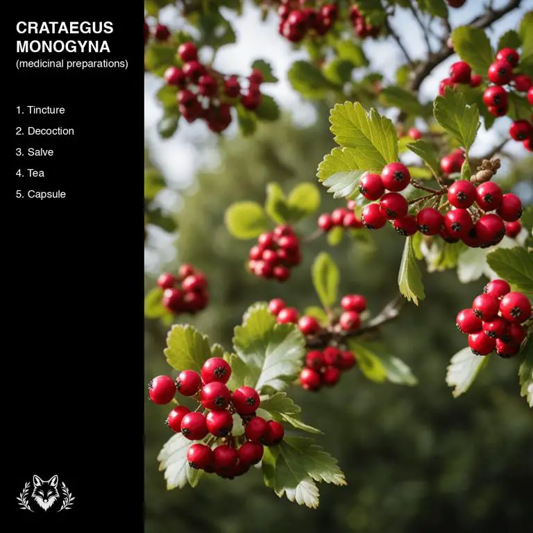 preparations of Crataegus monogyna