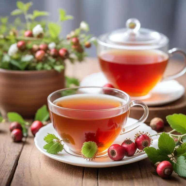 tea made with Crataegus monogyna