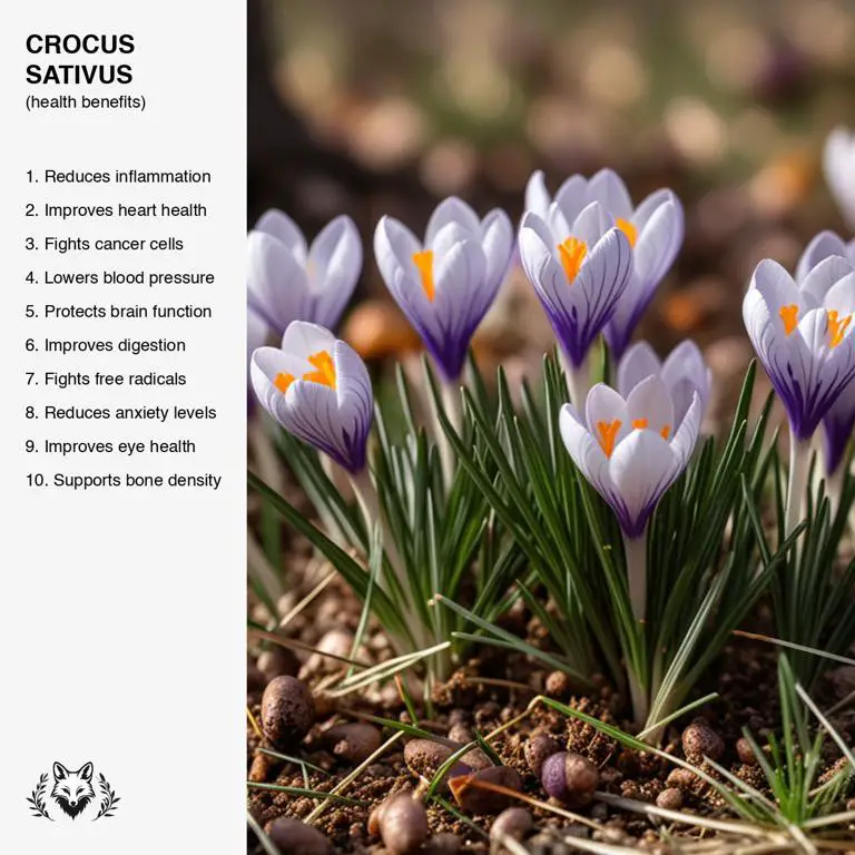 benefits of Crocus sativus