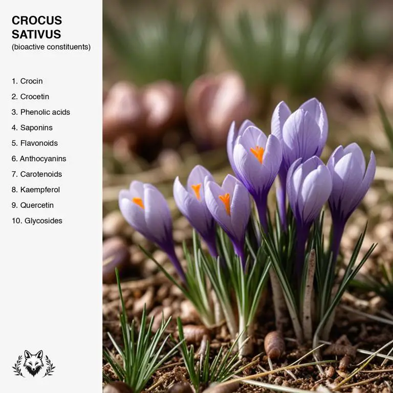 constituents of Crocus sativus