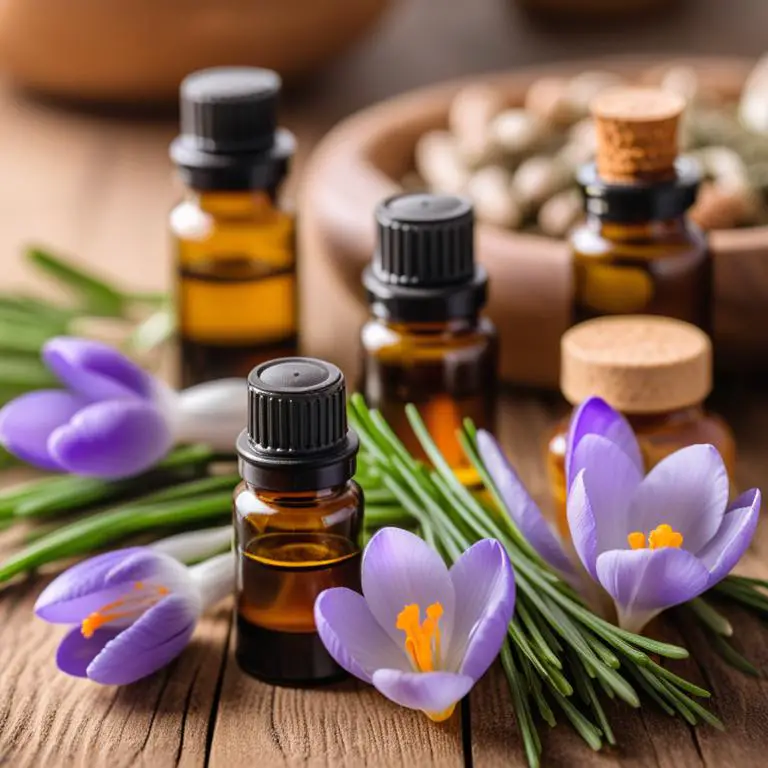 essential oil made with Crocus sativus