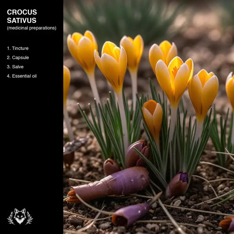 preparations of Crocus sativus