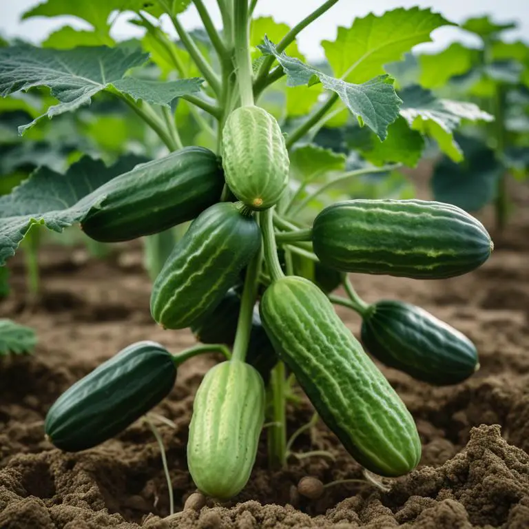 Cucumis sativus plant