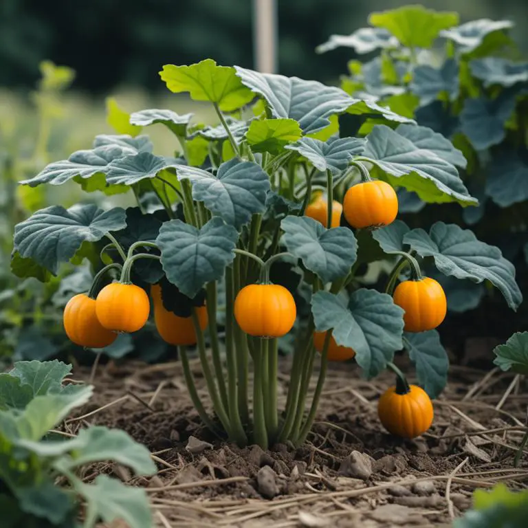 Cucurbita pepo plant