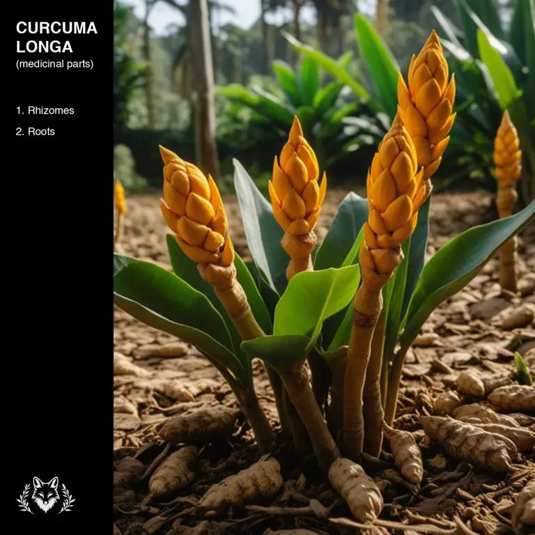 parts of Curcuma longa