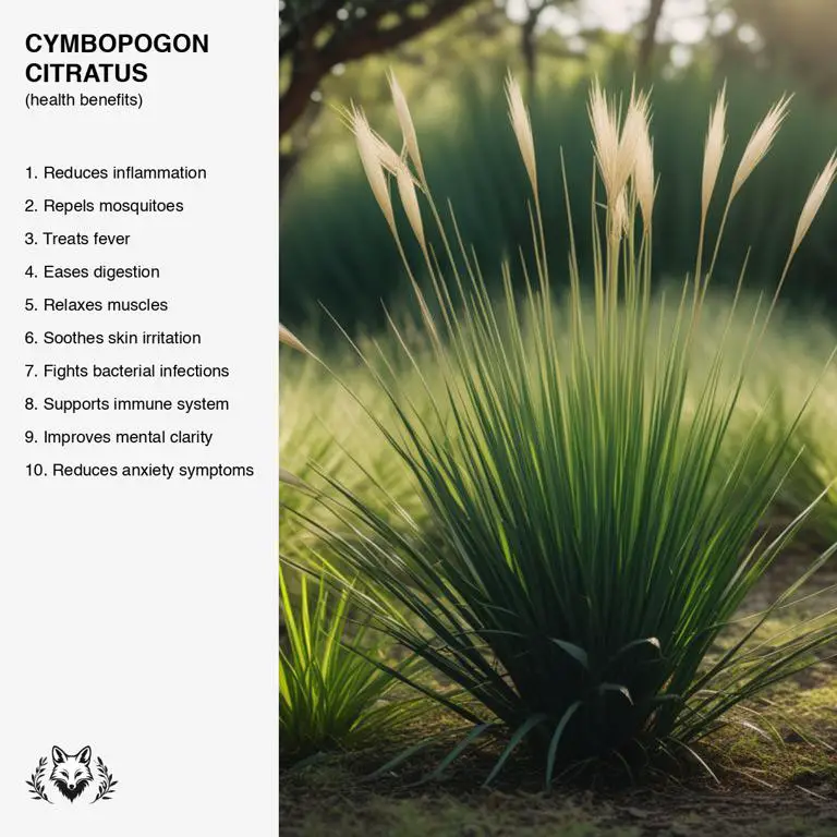 benefits of Cymbopogon citratus