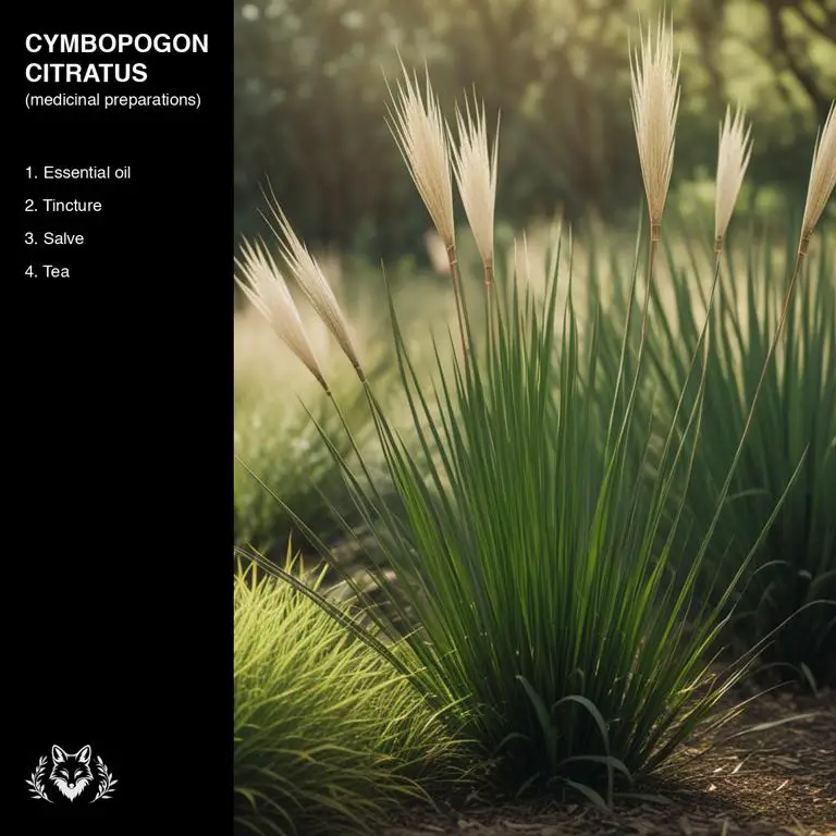 preparations of Cymbopogon citratus