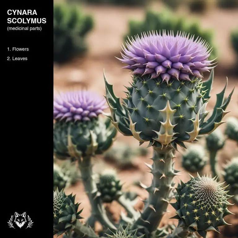 parts of Cynara scolymus