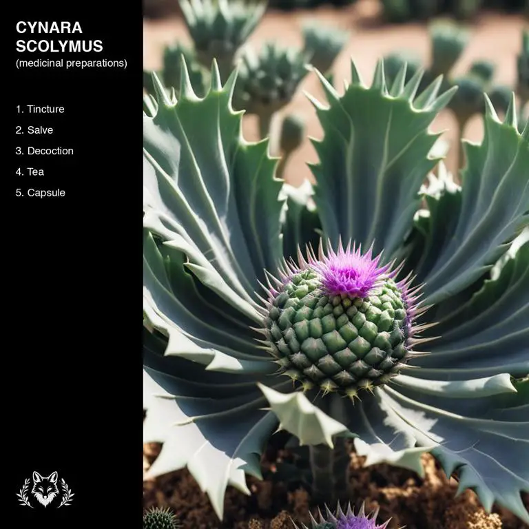 preparations of Cynara scolymus