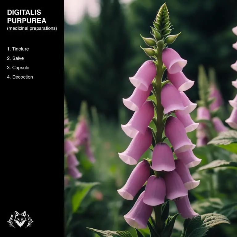 preparations of Digitalis purpurea