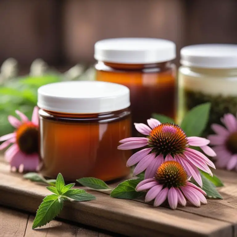 salve made with Echinacea purpurea