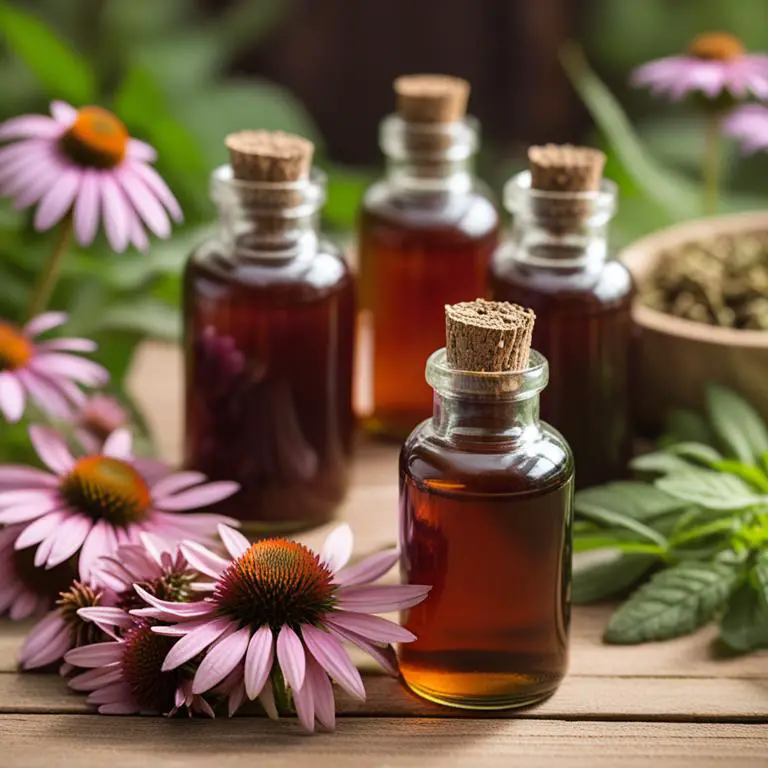 tincture made with Echinacea purpurea