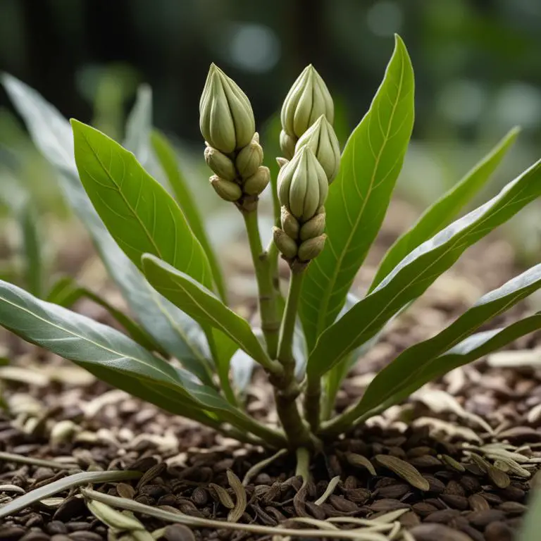 Elettaria cardamomum plant