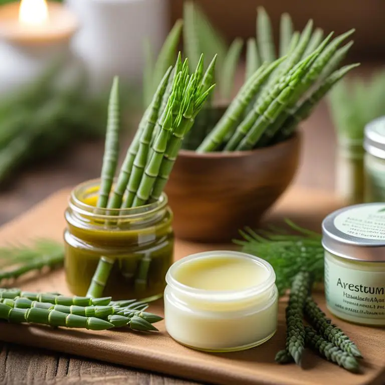 salve made with Equisetum arvense