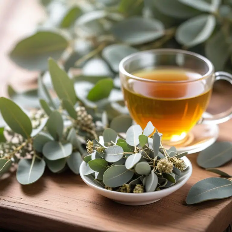 tea made with Eucalyptus globulus