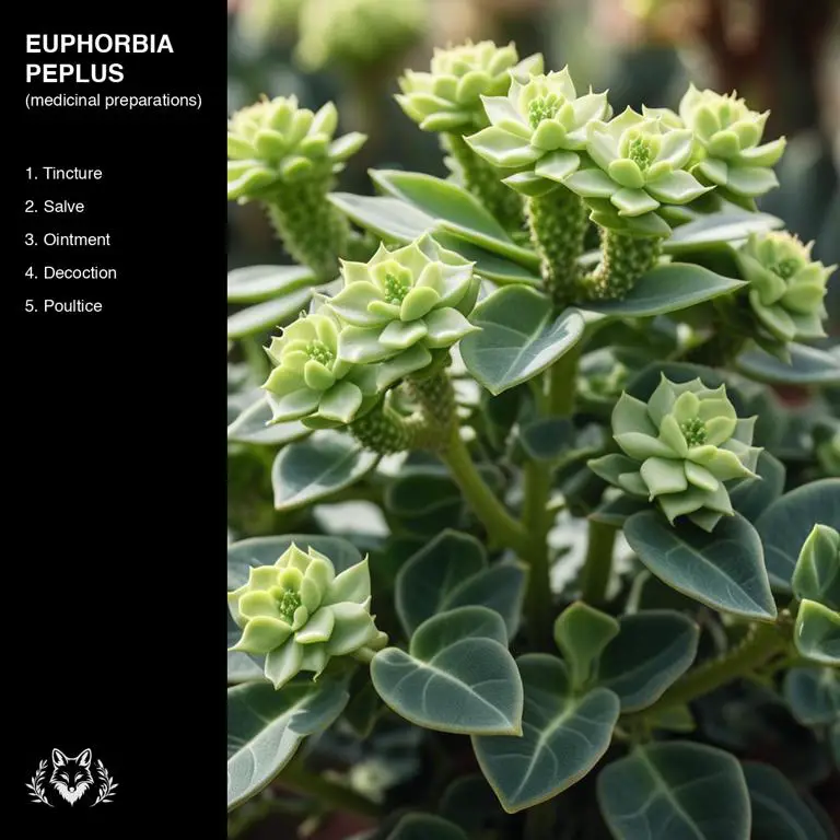 preparations of Euphorbia peplus