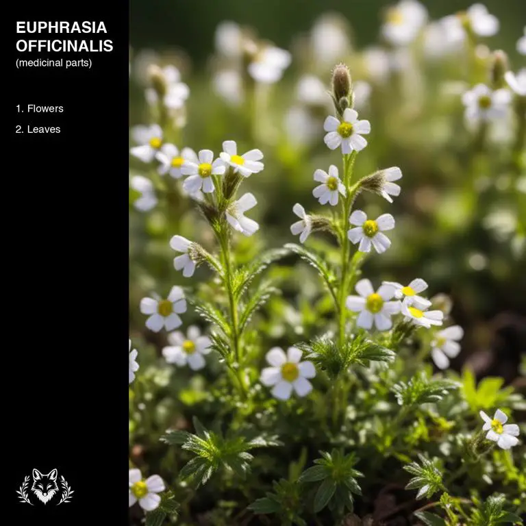 parts of Euphrasia officinalis