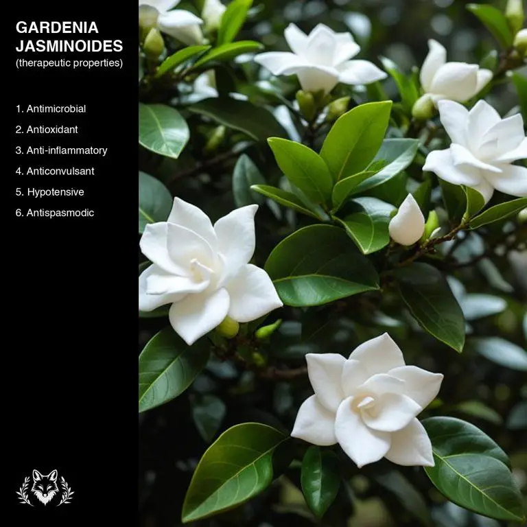 properties of Gardenia jasminoides