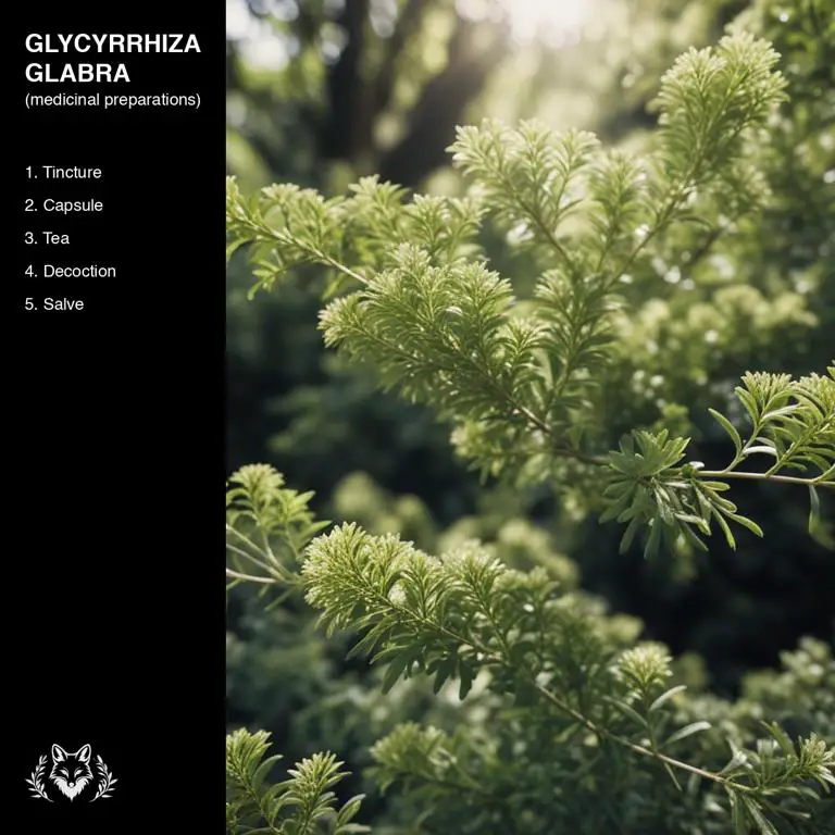 preparations of Glycyrrhiza glabra