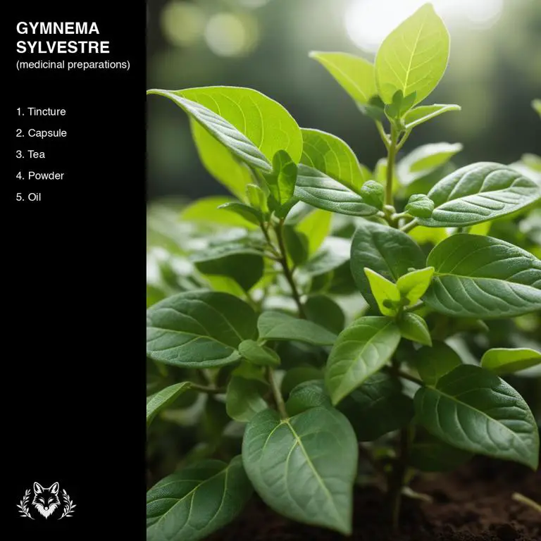 preparations of Gymnema sylvestre