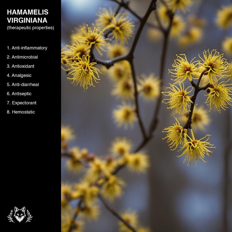 properties of Hamamelis virginiana