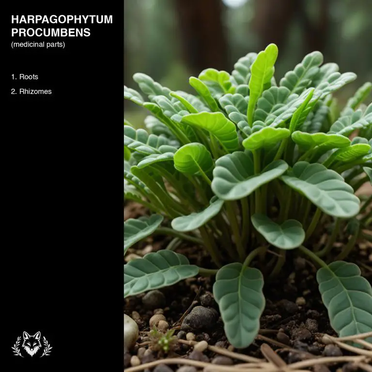 parts of Harpagophytum procumbens