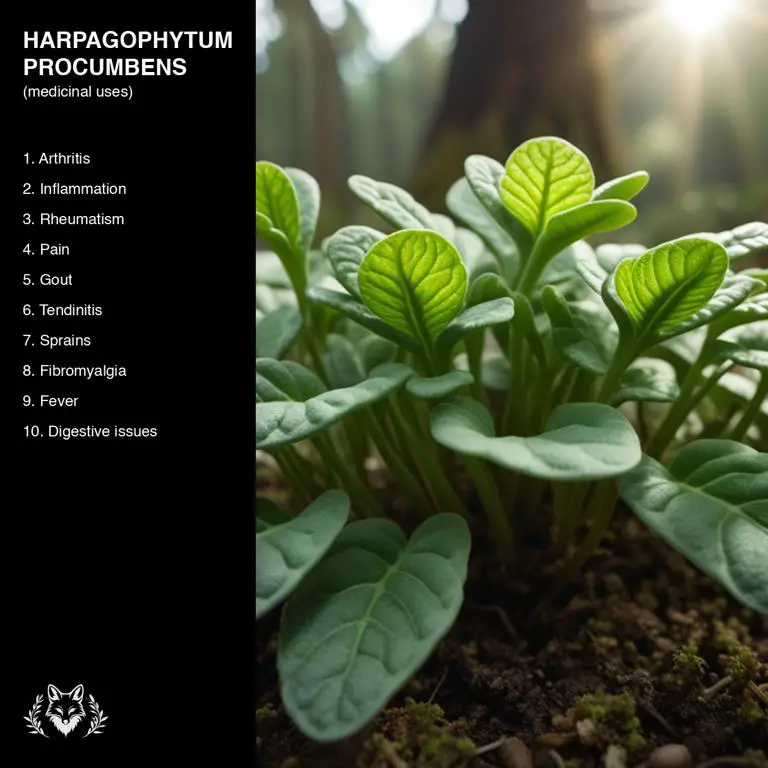 uses of Harpagophytum procumbens