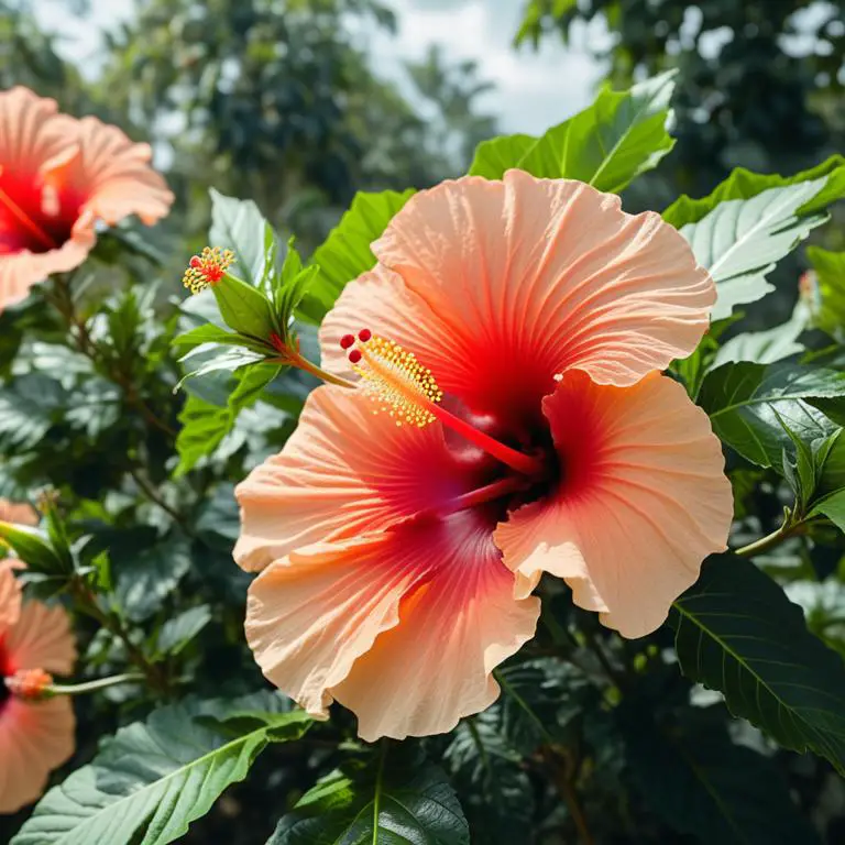 Hibiscus sabdariffa plant