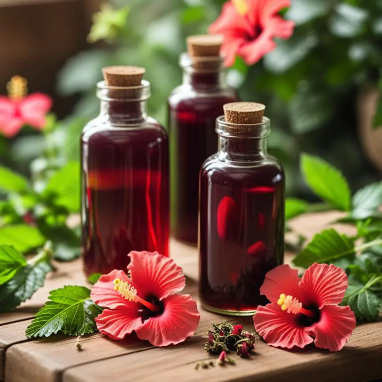 tincture made with Hibiscus sabdariffa