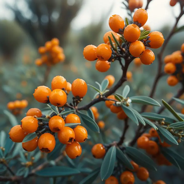 Hippophae rhamnoides plant