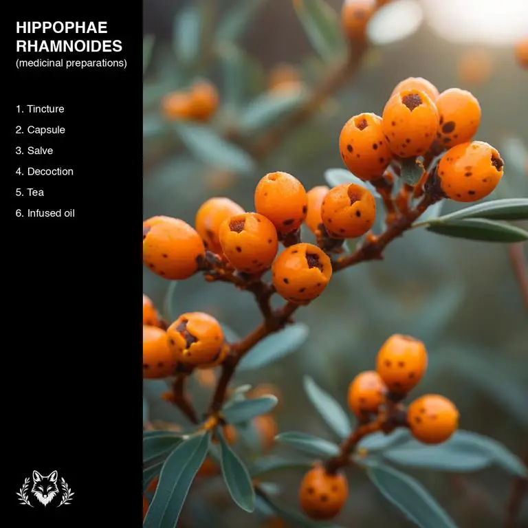 preparations of Hippophae rhamnoides