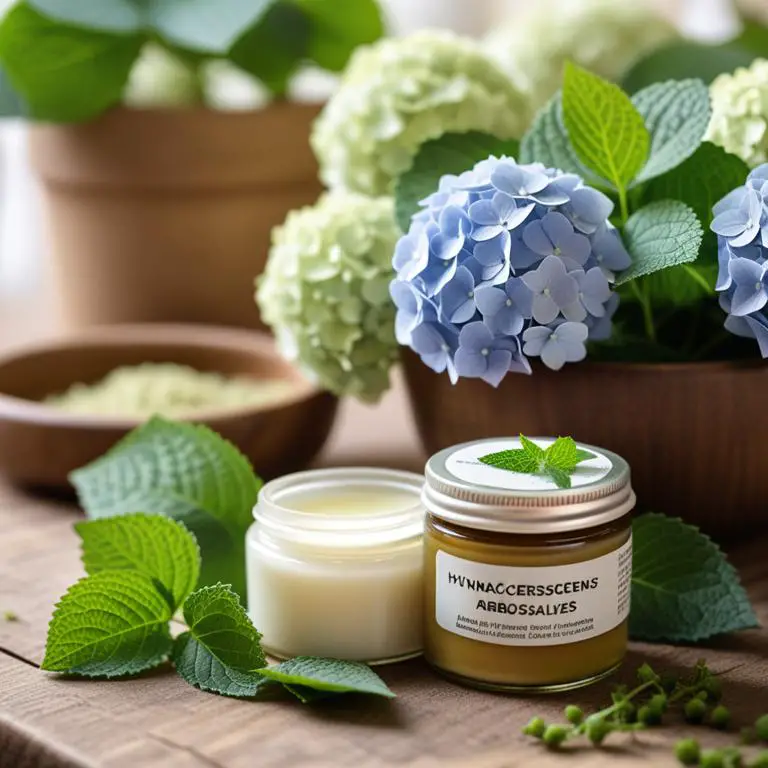 salve made with Hydrangea arborescens