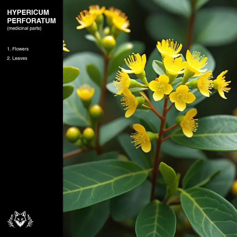 parts of Hypericum perforatum