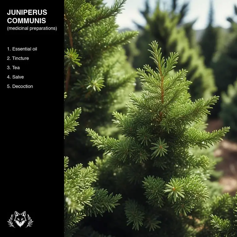 preparations of Juniperus communis