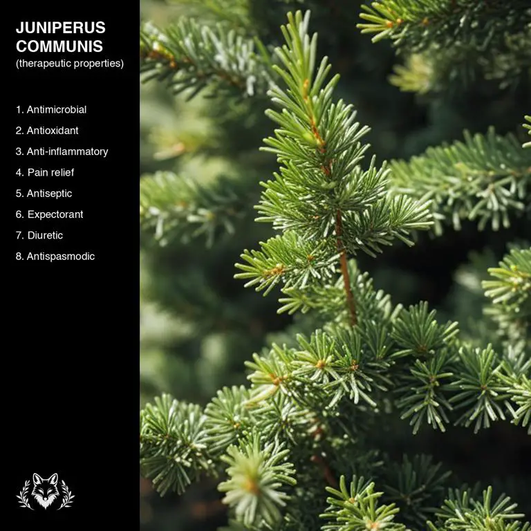 properties of Juniperus communis