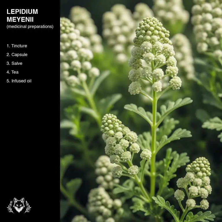 preparations of Lepidium meyenii