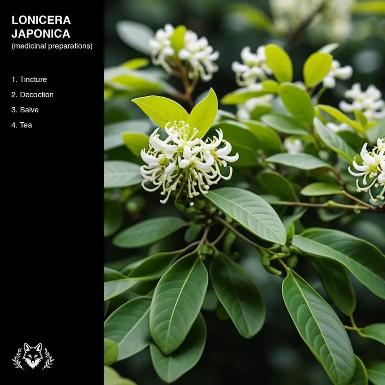 preparations of Lonicera japonica