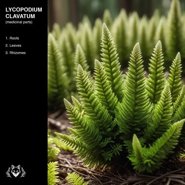 parts of Lycopodium clavatum