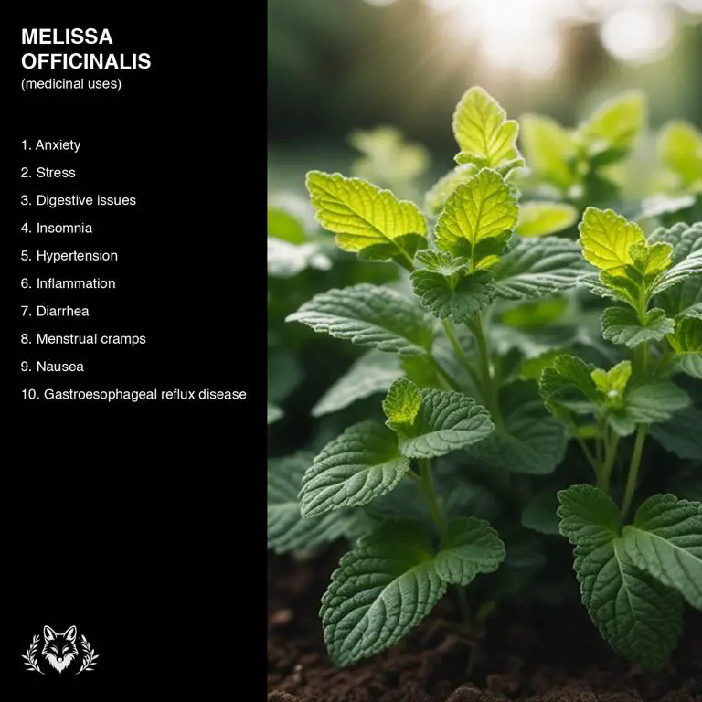 uses of Melissa officinalis