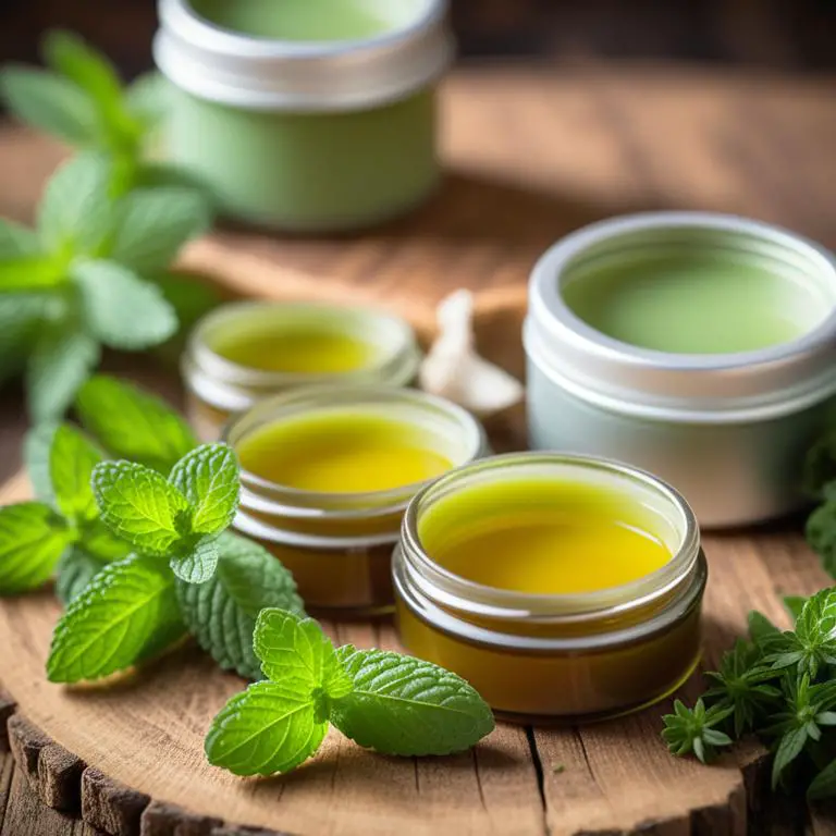 salve made with Mentha x piperita