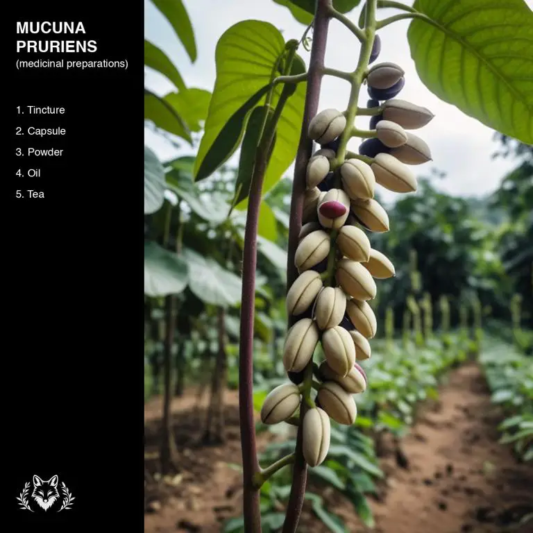 preparations of Mucuna pruriens