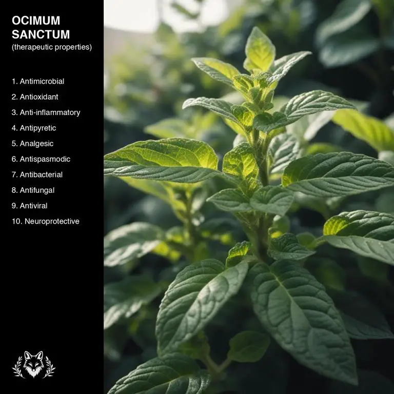 properties of Ocimum sanctum