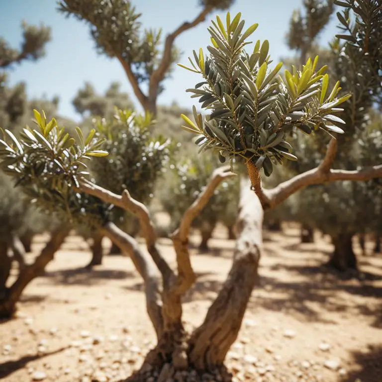 Olea europaea plant