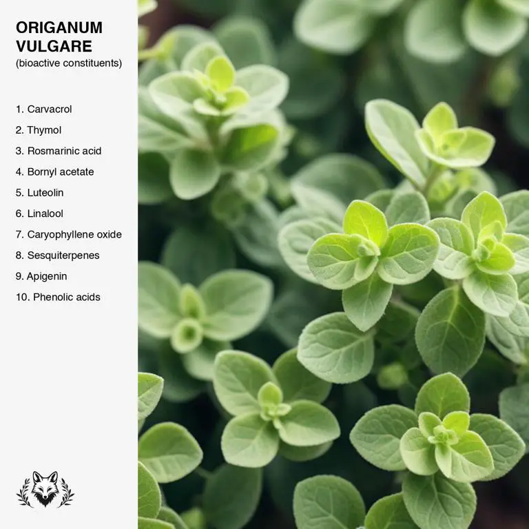 constituents of Origanum vulgare