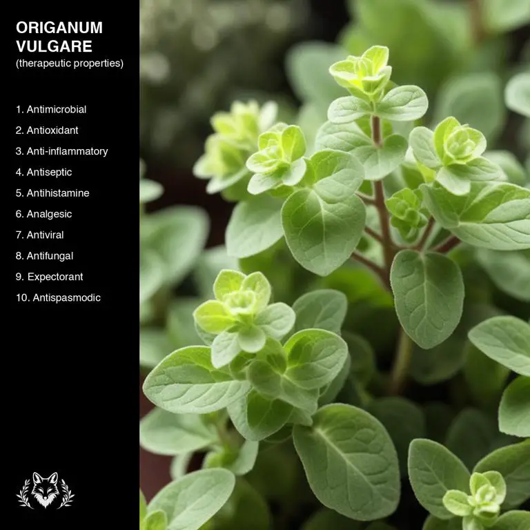 properties of Origanum vulgare