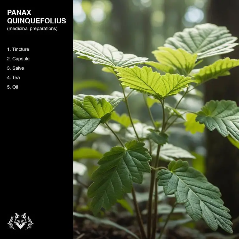 preparations of Panax quinquefolius