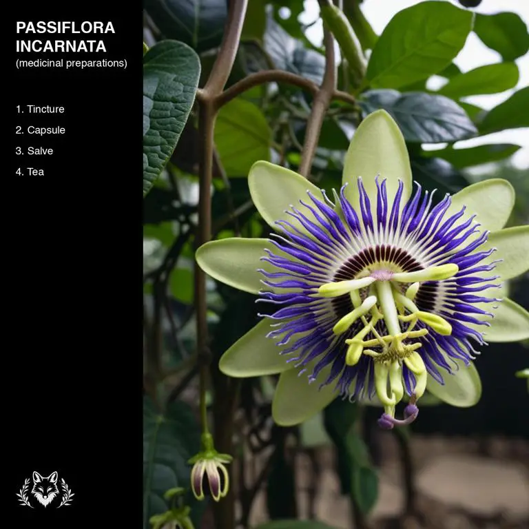 preparations of Passiflora incarnata