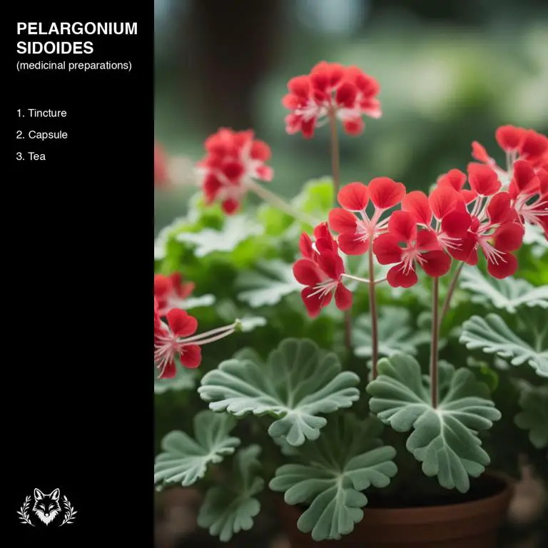 preparations of Pelargonium sidoides