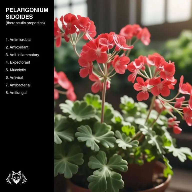 properties of Pelargonium sidoides